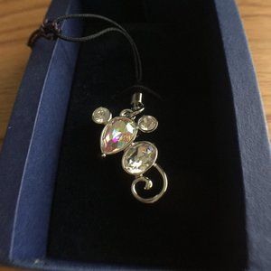 Swarovski mouse keychain pendant NWT